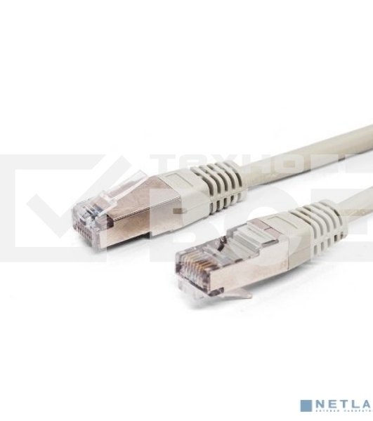 Кабель патч-корд, Filum FL-F5-3M F/UTP 5e cat. 3м, 26AWG(7x0.16 мм), омедненный алюминий (CCA), PVC, серый
