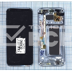Дисплей для Samsung Galaxy S8 Plus SM-G955F черный с голубой рамкой, фото 1