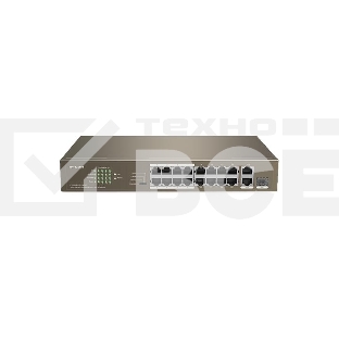 Сетевой коммутатор TENDA F1118P-16-150W 16x10Base-T / 100Base-TX 2x10Base-T / 100Base-TX / 1000Base-T 1x10/100/1000BASE-T/SFP combo F1118P-16-150W