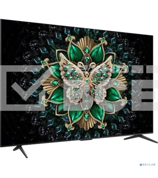 Телевизор TCL 75' 75C6K черный QLED UHD 144Hz Google TV