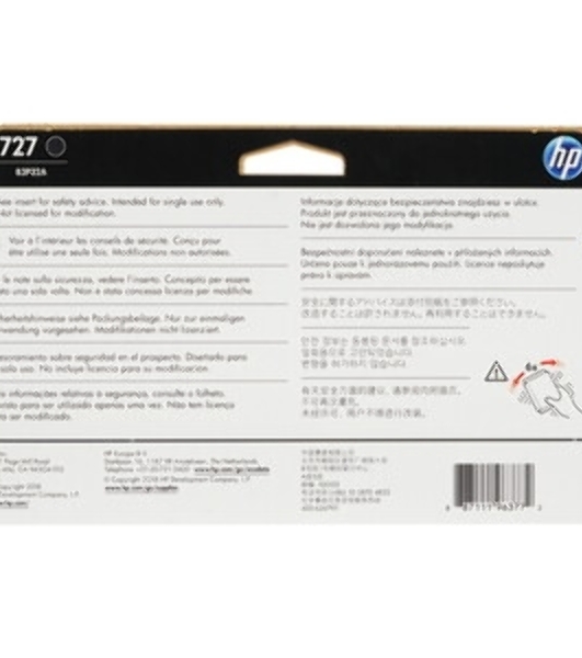 Картридж струйный HP 727 B3P22A черный матовый для HP DJ T920/T1500 (130мл)