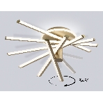 Потолочный светодиодный светильник Ambrella light FL6234 GD золото 96W 3000K-6400K 605*605*200 (ПДУ ИК), фото8