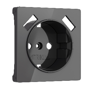 Накладка для розетки USB (графит акрил)
