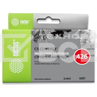 Картридж струйный Cactus CS-CLI426GY серый (8.4 мл.) для Canon Pixma MG6140/MG8140