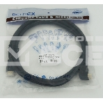 Кабель HDMI 2м, 19pin to 19pin, 1 угловой разъем, черный , фото 1
