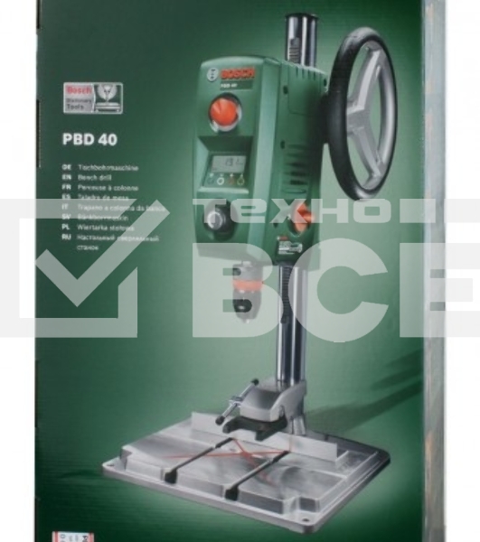 Станок сверлильный BOSCH PBD 40 (0.603.B07.000)710Вт 200-850/2500об/мин 13мм ход 90мм ЛАЗЕР