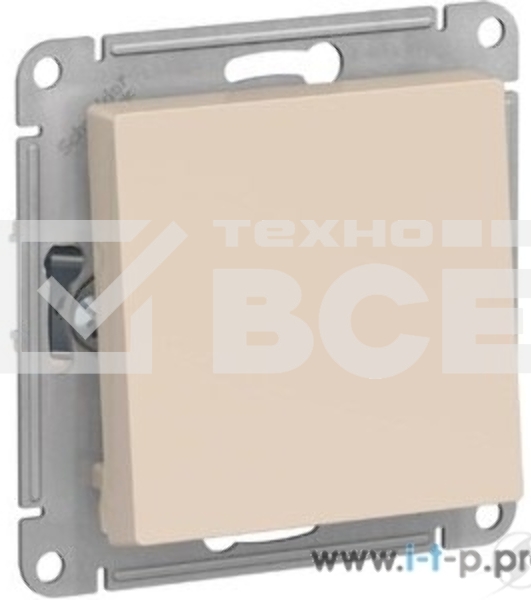 Механизм переключателя 1-кл. ATLAS DESIGN (сх.6) 10АХ беж. SchE ATN000261