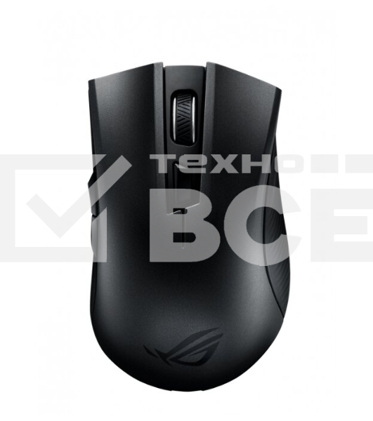 Мышь беспроводная ASUS ROG Strix Carry черный, 7200 dpi, радиоканал, Bluetooth, USB, кнопки - 6