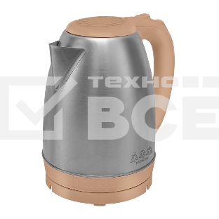 Чайник электрический Мастерица EK-1801М, капучино, 1,8л, нержавейка