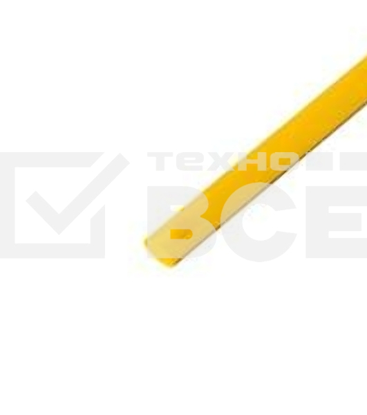 Трубка термоусадочная 3.0/1.5 1м желт. Rexant 20-3002