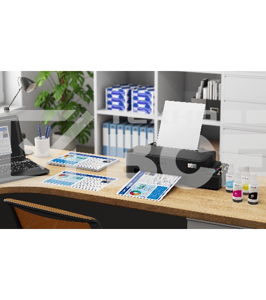 Принтер струйный Epson L121 (C11CD76414), A4, цветной, печ. до 9 стр/мин. (ч/б) до 4.8 стр/мин. (цвет), 720 x 720 dpi, USB