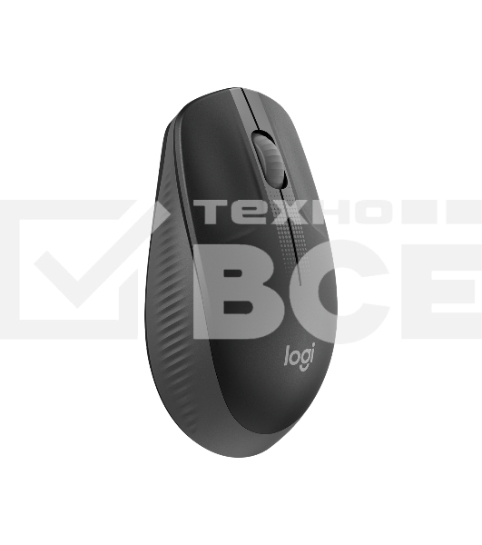 Мышь беспроводная Logitech M190 черный, 1000 dpi, радиоканал, USB, кнопки - 3