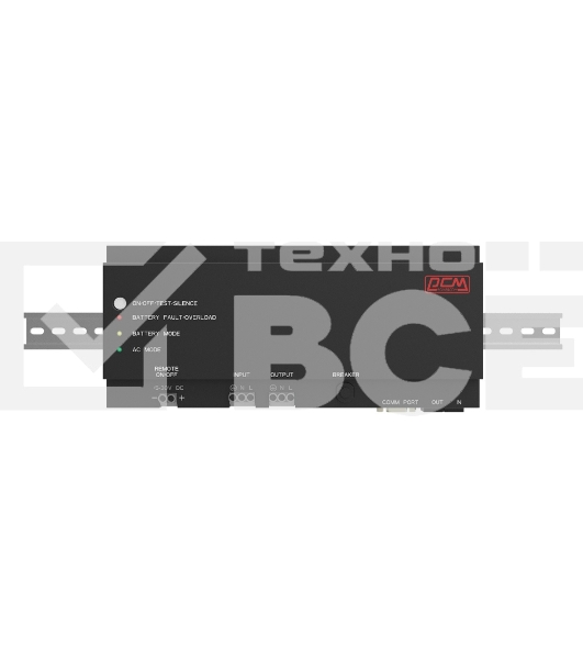 Источник бесперебойного питания Powercom DRU 500VA/300W, DIN Rail, 230V, RS-232, 2 year warranty (1114005)