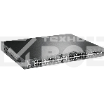 Коммутатор 48-port Gigabit PoE+ L2+ switch, 48 802.3af/at PoE+ ports, 4 Gb SFP slots, 1 RJ-45 + 1Micro-USB console ports, 348W PoE budget, фото19