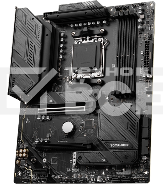 Материнская плата MSI MAG B650 TOMAHAWK WIFI, AM5, AMD B650, 4xDDR5, 6xSATA, 3xM.2, 1xPCI-E 4.0 x16, 1xPCI-E 4.0 x2, 1xHDMI, 1xDisplayPort, 1xUSB Type-C, 1x2.5Gb LAN, 2xUSB-A 2.0, 3xUSB-A 3.2 Gen 1, 3xUSB-A 3.2 Gen 2, 5x3.5 мм, 7.1, Standard-ATX