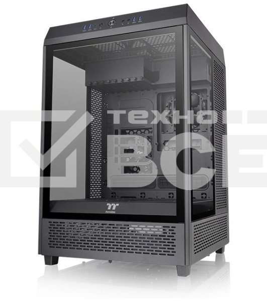 Компьютерный корпус Thermaltake The Tower 500 черный без БП ATX 1x120mm 3x140mm 4xUSB3.0 2xUSB3.1 audio bott PSU