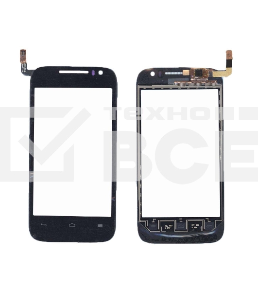 Сенсорное стекло (тачскрин) для Huawei Ascend G302D, черное