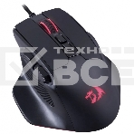 Мышь проводная Defender Redragon Bullseye черный, 12400 dpi, USB, кнопки - 8, фото3