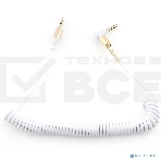 Кабель Cablexpert аудио 90˚ спиральный CCAB-02-35MMLC-1.8MW. 3.5 Jack (M)/3.5 Jack (M), белый, 1.8м, блистер, фото2