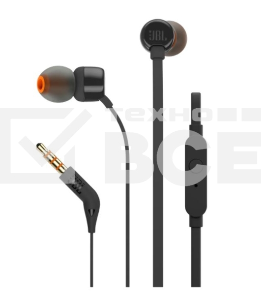 Наушники проводные JBL T110 черный