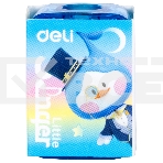 Точилка для карандашей ручная Deli EH552 Little Singer 1 отверстие пластик ассорти коробка, фото9