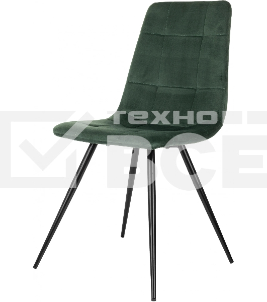 Стул для дома Бюрократ CH-K1_4 комплект 4 шт зеленый Holland 30 металл черный на ножках (CH-K1_1/HL30_4)