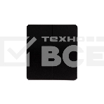 Выключатель Kranz ROUND 2 кл проходной (переключатель) 10А с/у оникс, фото 1