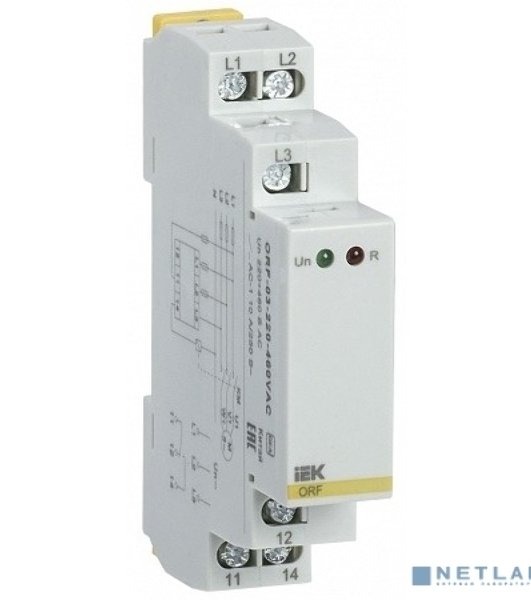 Реле фаз ORF 08 3ф 220-460В AC IEK ORF-08-220-460VAC