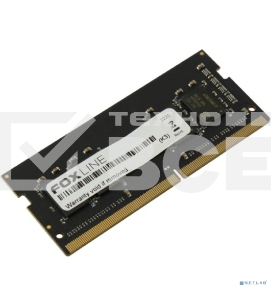 Оперативная память Foxline, DDR5, 8GB (1x8 GB), 4800 MHz, CL40, SO-DIMM
