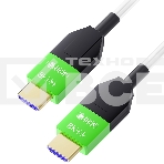 Кабель интерфейсный GCRКабель 20.0m оптический HDMI 2.1 8K 60Hz, 4K 144Hz, высокоскоростной 48.0 Гбит/с, белый, фото 1