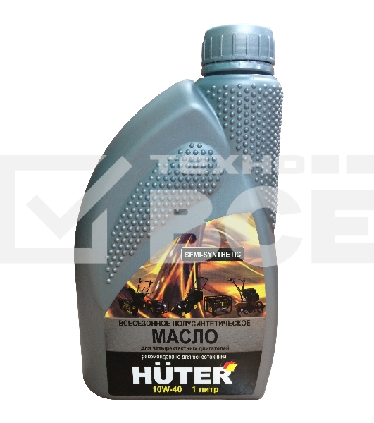 Масло моторное 10W-40 полусинтетическое для четырёхтактных двигателей, для техники Huter, 1л.