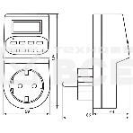 Розетка с таймером Feron (недельная) 3500W/16A 230V, 61925(TM22), фото 1