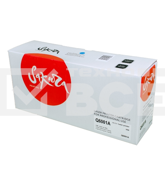 Картридж лазерный Sakura Q6001A для LaserJet 1600/2600n/2605/2605dn/2605dtn/CM1015MFP/CM1017MFP, синий, 2000 к.
