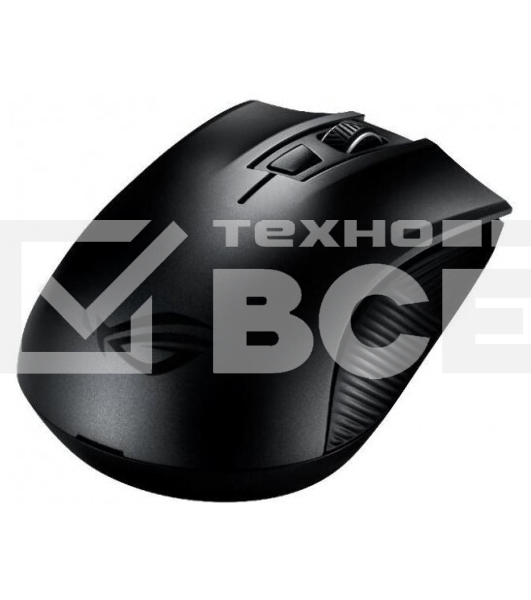 Мышь беспроводная ASUS ROG Strix Carry черный, 7200 dpi, радиоканал, Bluetooth, USB, кнопки - 6