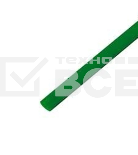 Трубка термоусадочная 3.0/1.5 1м зел. Rexant 20-3003