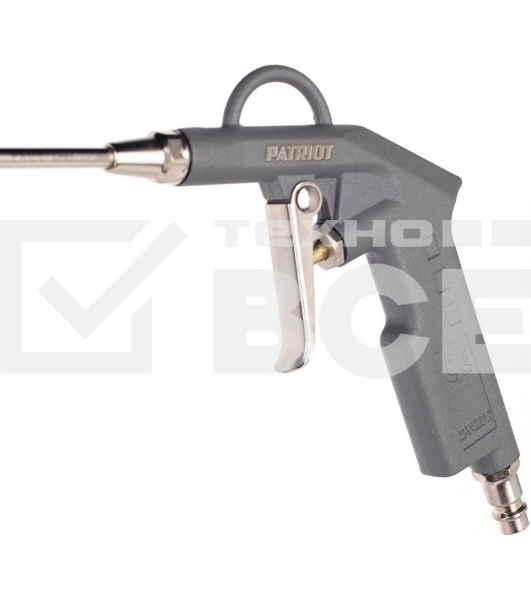 Пистолет продувочный PATRIOT GH 60B10бар 400л/мин длина сопла200мм быстросъем