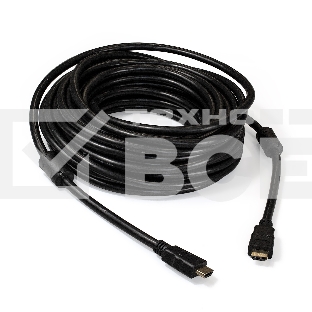 Кабель HDMI Exegate EX287727RUS EX-CC-HDMI2-15.0F (19M/19M, v2.0, 15м, 4K UHD, Ethernet, ферритовые кольца, позолоченные контакты)