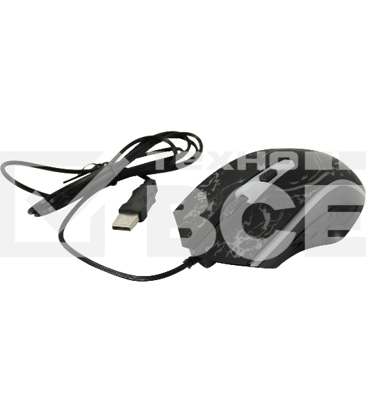 Мышь проводная Defender Overmatch GM-069 черный, 2400 dpi, USB, кнопки - 4