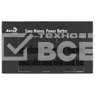 Блок питания Aerocool / Formula AERO BRONZE 850M, 850Вт, 80 PLUS Bronze, 120мм, модульный, черный