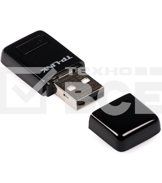 Сетевой адаптер TP-Link SOHO TL-WN823N Беспроводной USB мини адаптер 300 Мбит/с стандарта N c кнопкой QSS(Realtec)