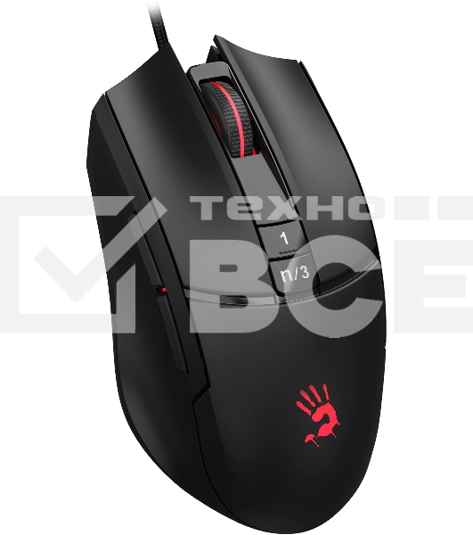 Мышь проводная A4Tech Bloody L65 Max черный, 12000 dpi, USB, кнопки - 7
