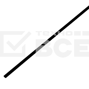 Трубка термоусаживаемая PROconnect ТУТ 3,0/1,5мм, черная, упаковка 50 шт. по 1м,