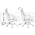 Кресло руководителя Бюрократ T-9950SL Fabric черный Light-20, крестовина металл хром, фото11