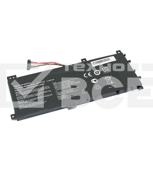Аккумуляторная батарея для ноутбука Asus VivoBook S451 7.5V 4000mAh OEM