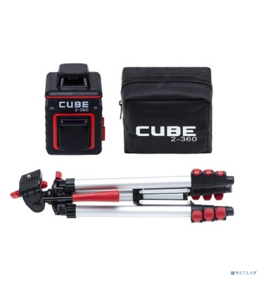 Уровень лазерный ADA Cube 2-360 Professional Edition  20(70)м ±3/10мм/м ±4° лазер2