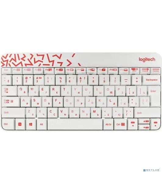 Клавиатура + мышь Logitech Wireless Combo MK 240 Nano White-red 920-008212