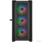 Компьютерный корпус Powercase Alisio Micro X4B V2, Tempered Glass, 4х 120мм ARGb fans, ARGb HUB, черный, mATX (CAMCXB-A4), фото8