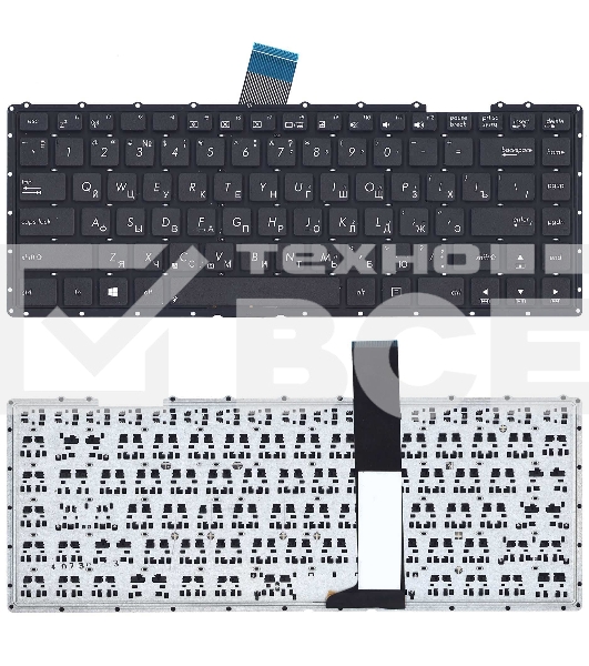 Клавиатура для ноутбука Asus X450 черная