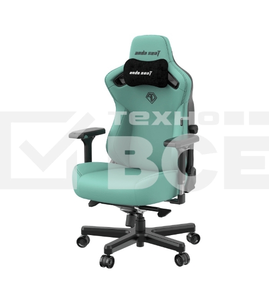 Кресло игровое Anda Seat Kaiser 3, цвет зелёный, размер L (120кг), материал ПВХ (модель AD12)