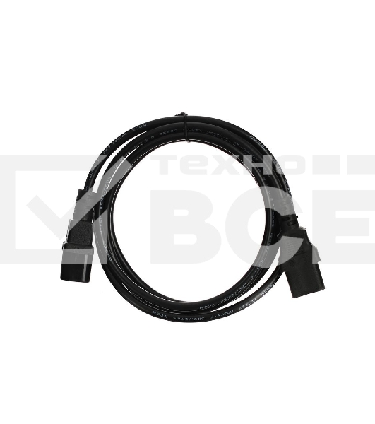 Кабель VCOM CE001-CU0.75-1.8 Кабель монитор - компьютер 220V (UPS -> устройство) VCOM <VDE> 3Gx0.75мм (CE001-CU)1.8м